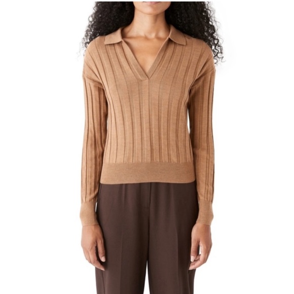 Frank & Oak ribbed merino polo sweater - Picture 2 of 2